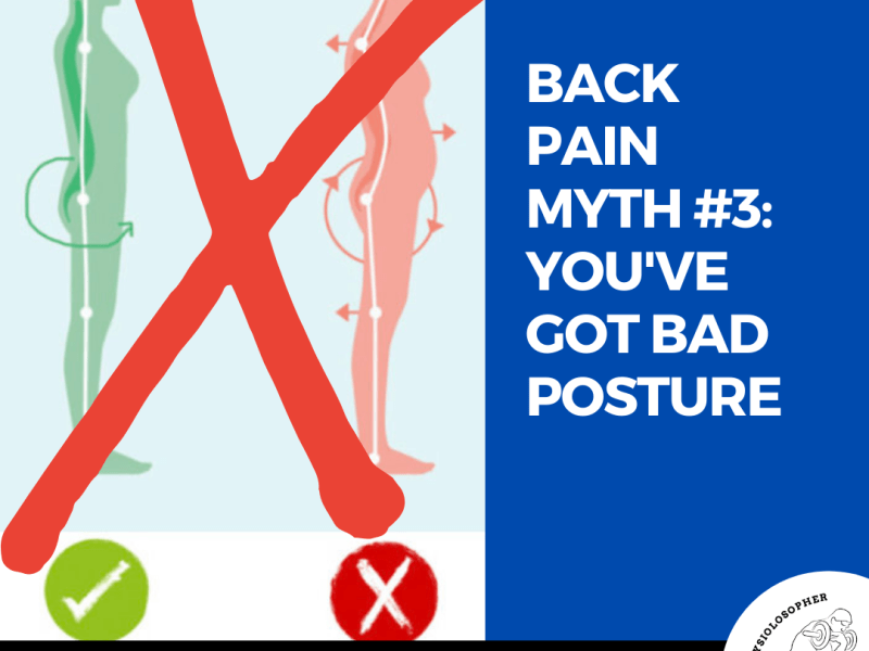 Back Pain Myth 3 – You have bad&nbsp;posture